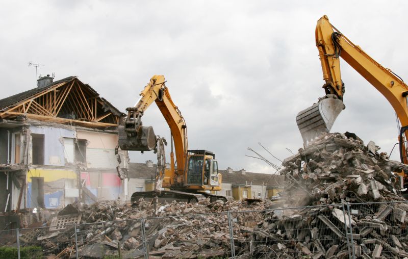Demolition Equipment in Use